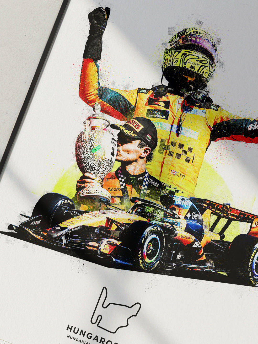 Limited Edition Lando Norris Hungarian GP 2026 Formula 1 Print