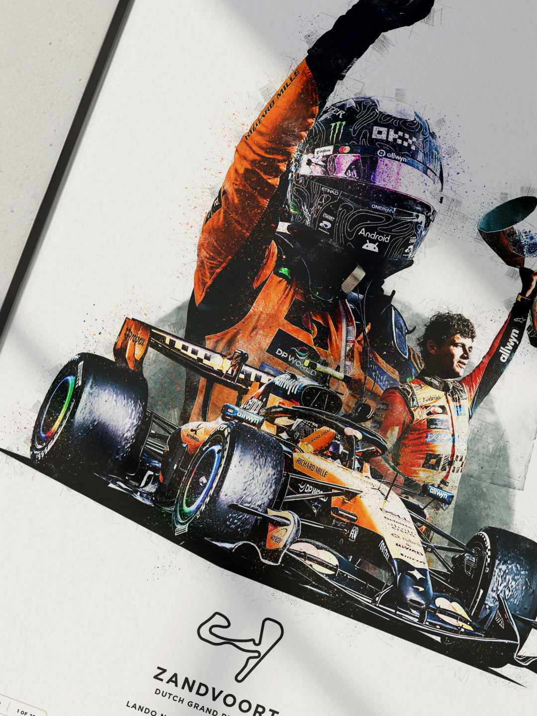 Limited Edition Lando Norris Dutch GP 2026 Formula 1 Print