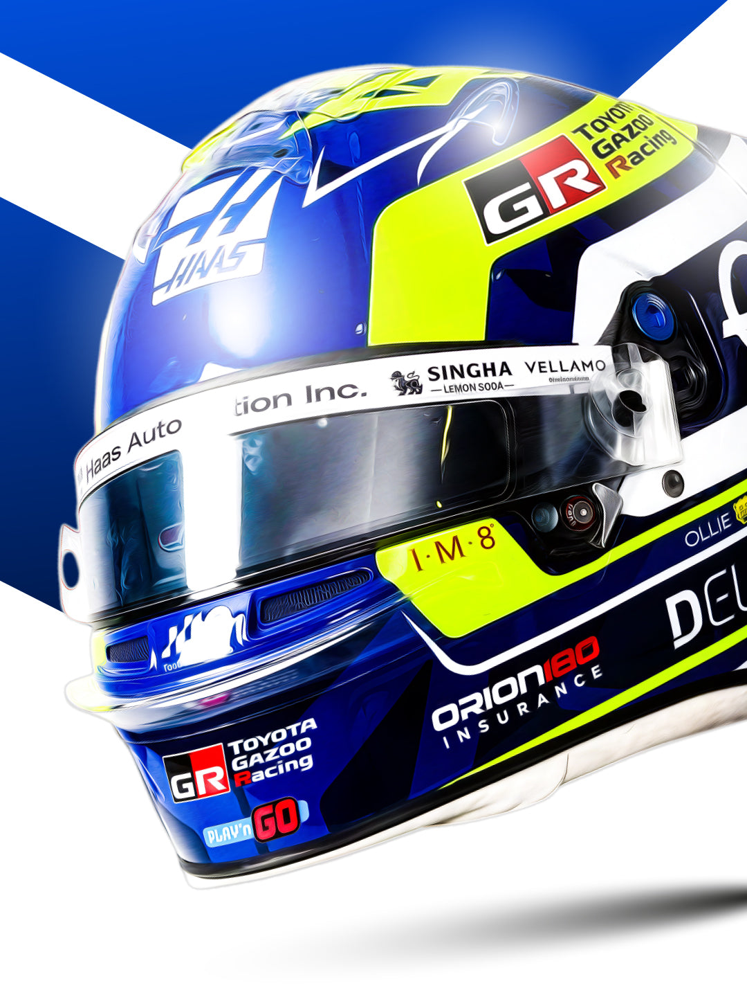 Oliver Bearman 2026 Helmet, Formula 1 Print