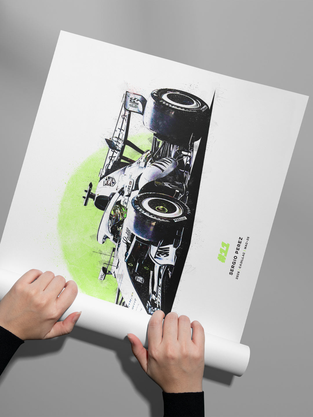 Sergio Perez 2026 Cadillac MAC-26, Formula 1 Print