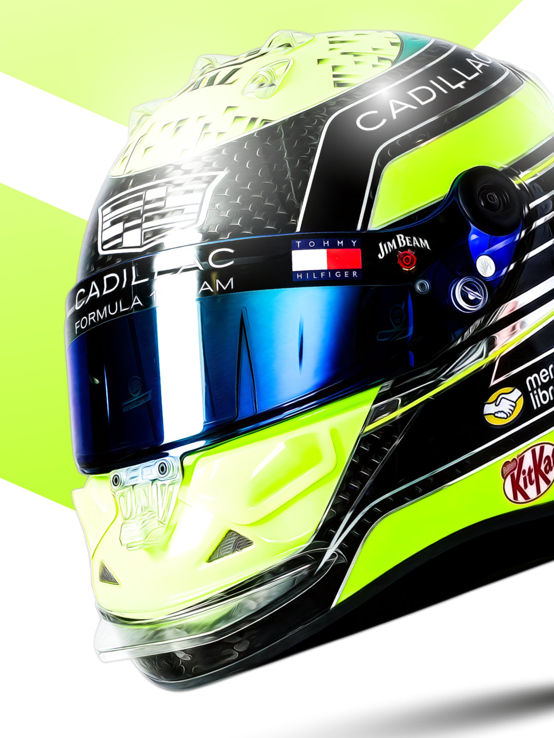 Sergio Perez 2026 Helmet, Formula 1 Print