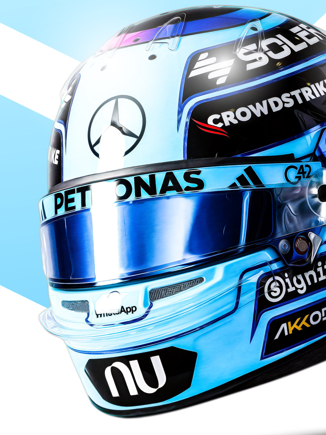 George Russell 2026 Helmet, Formula 1 Print