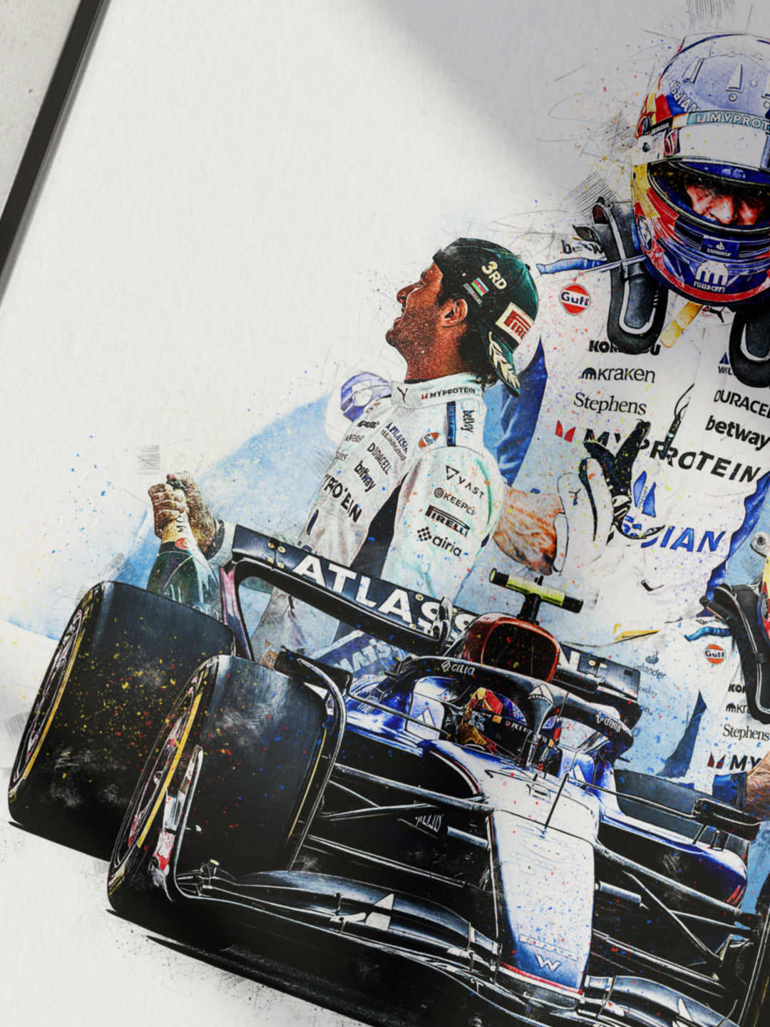 Limited Edition Carlos Sainz, Azerbaijan GP 2025 Formula 1 Print