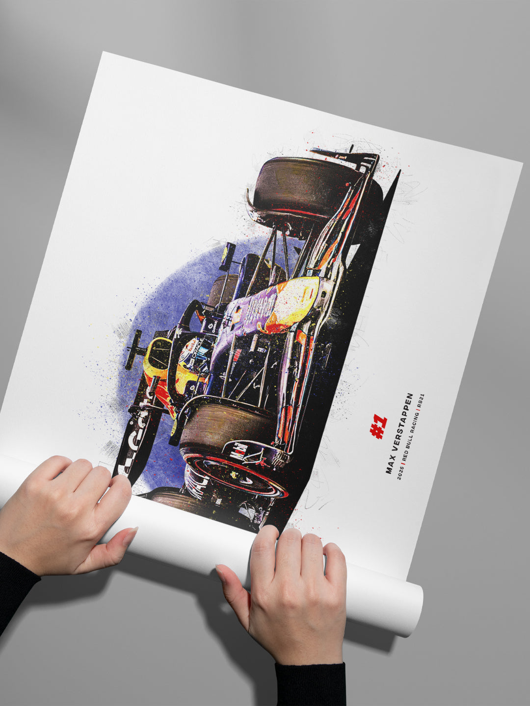 Max Verstappen 2025 Red Bull Racing RB21, Formula 1 Print