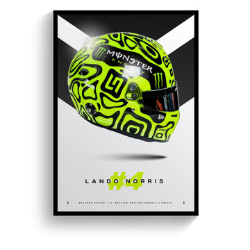 Lando Norris 2024 Helmet, Formula 1 Print