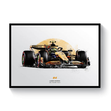 Lando Norris MCL38 McLaren, 2024 Formula 1 Car Print