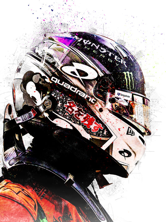 Lando Norris, Japanese GP Helmet, Formula 1 2025