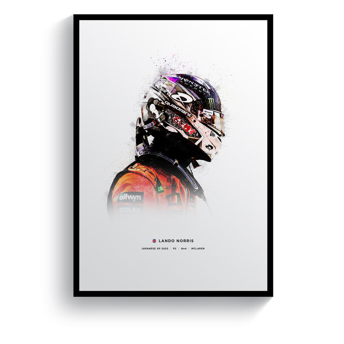 Lando Norris, Japanese GP Helmet, Formula 1 2025