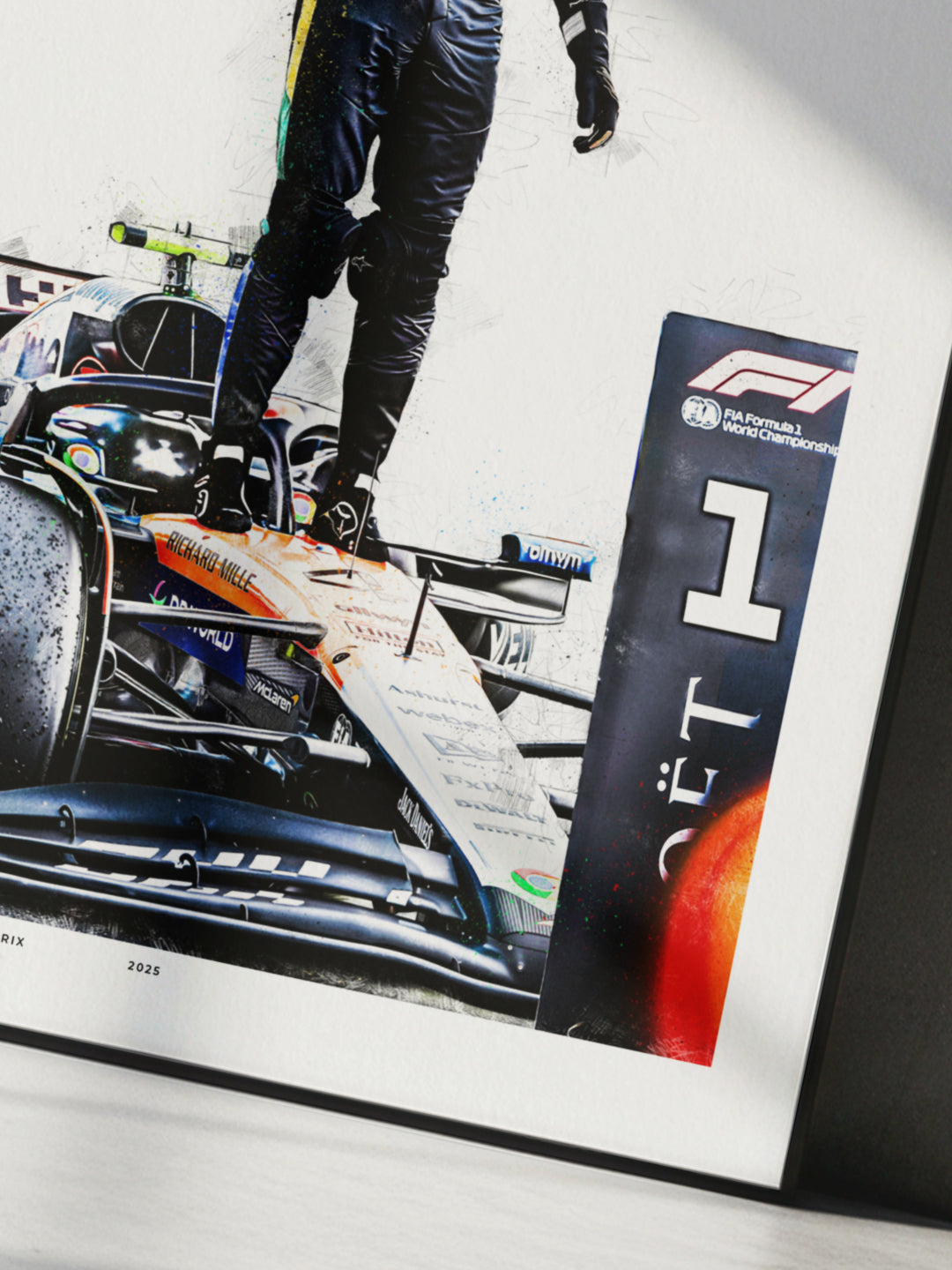 Lando Norris – British Grand Prix 2025 Formula 1 Art Print