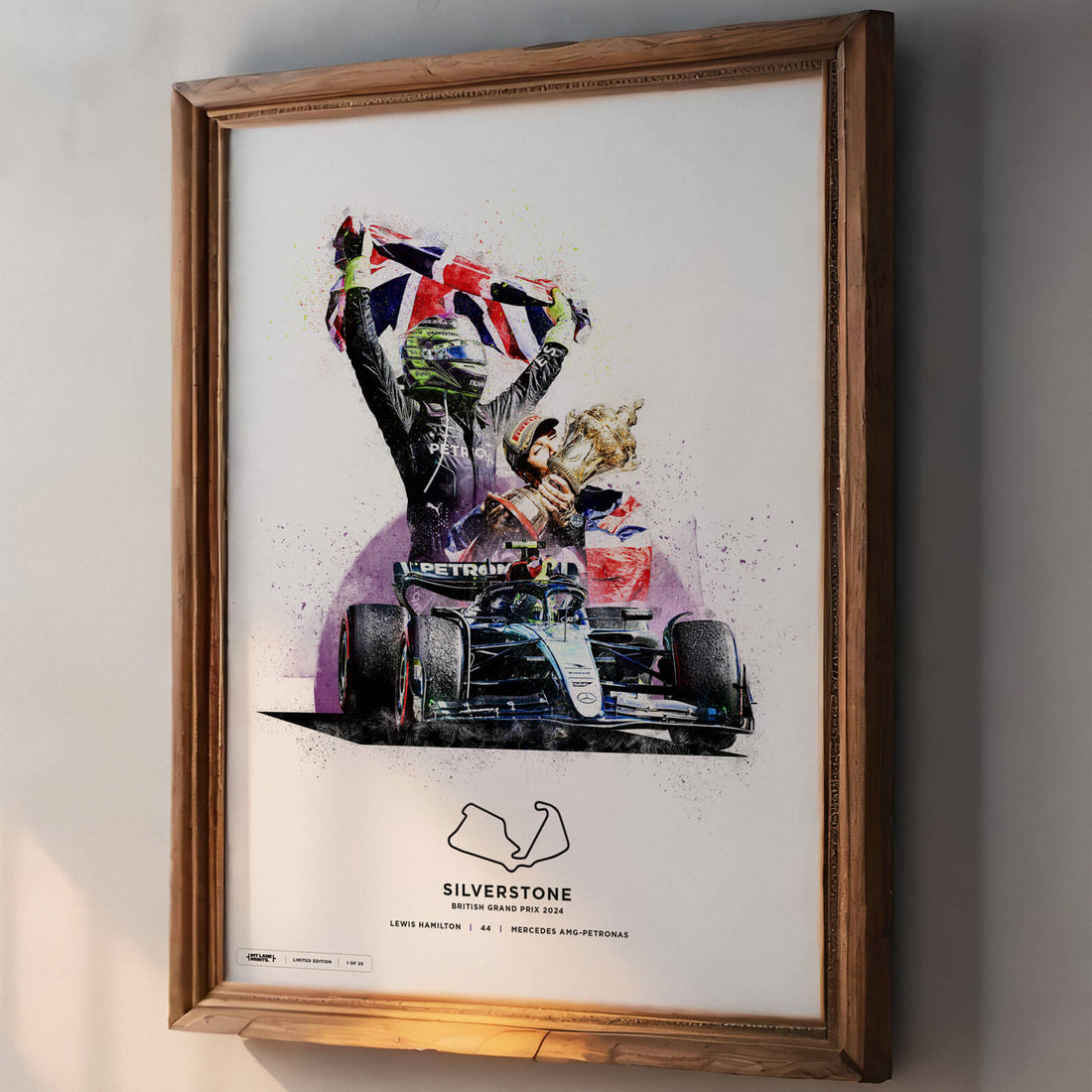 Limited Edition Lewis Hamilton, Silverstone British GP 2024 - Formula 1 Print