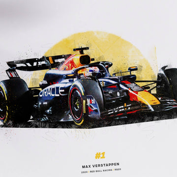 Max Verstappen RB20 Red Bull Racing, 2024 Formula 1 Car Print
