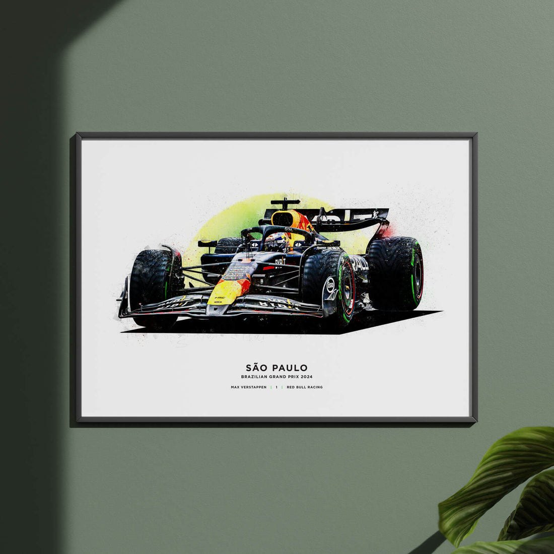 Max Verstappen Interlagos, Brazilian Grand Prix Print, Formula 1 2024