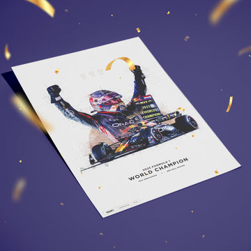 Limited Edition Max Verstappen 2023 Formula 1 World Champion Print