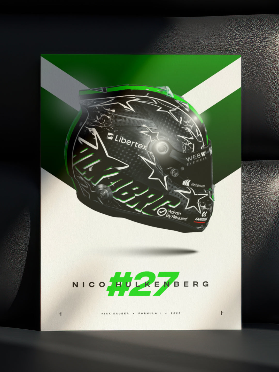 Nico Hulkenberg 2025 Helmet, Formula 1 Print