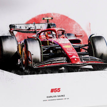 Carlos Sainz SF-24 Ferrari, 2024 Formula 1 Car Print