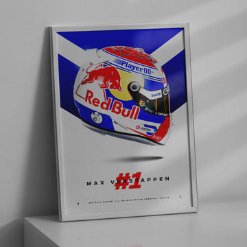 Max Verstappen 2024 Helmet, Formula 1 Print