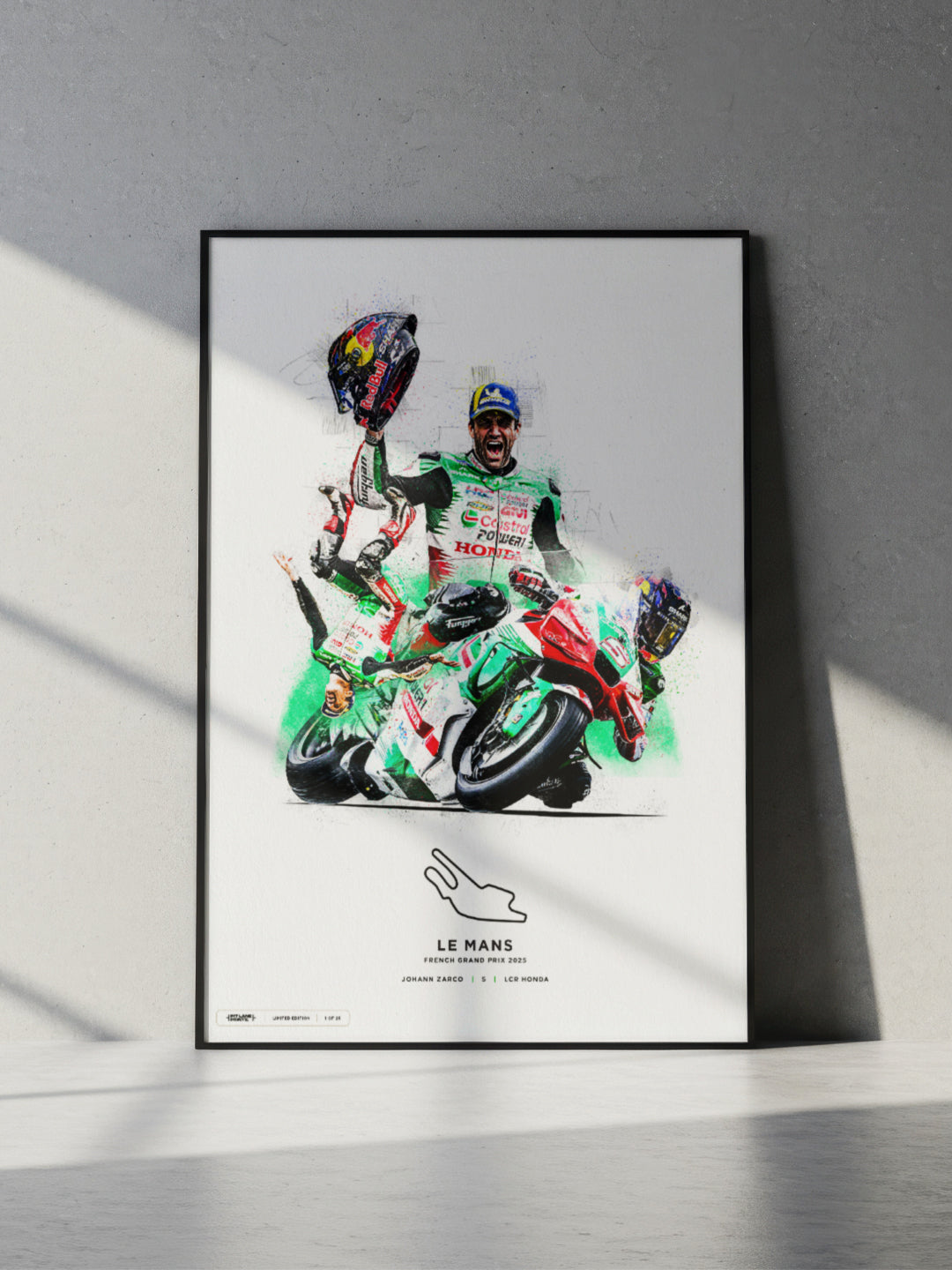 Limited Edition Johann Zarco French GP 2025 MotoGP Print