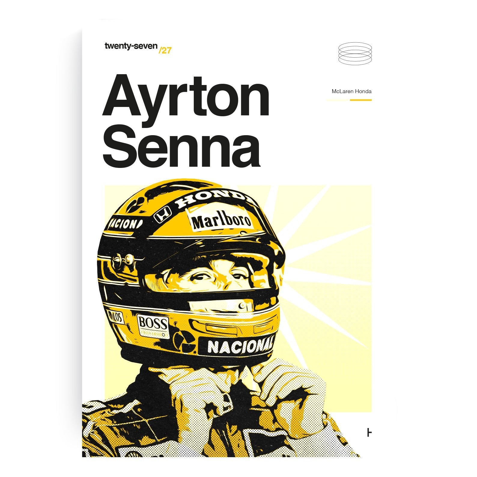 Ayrton Senna, Twenty-Seven - Formula 1 Art Print