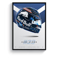 Alex Albon print in black frame