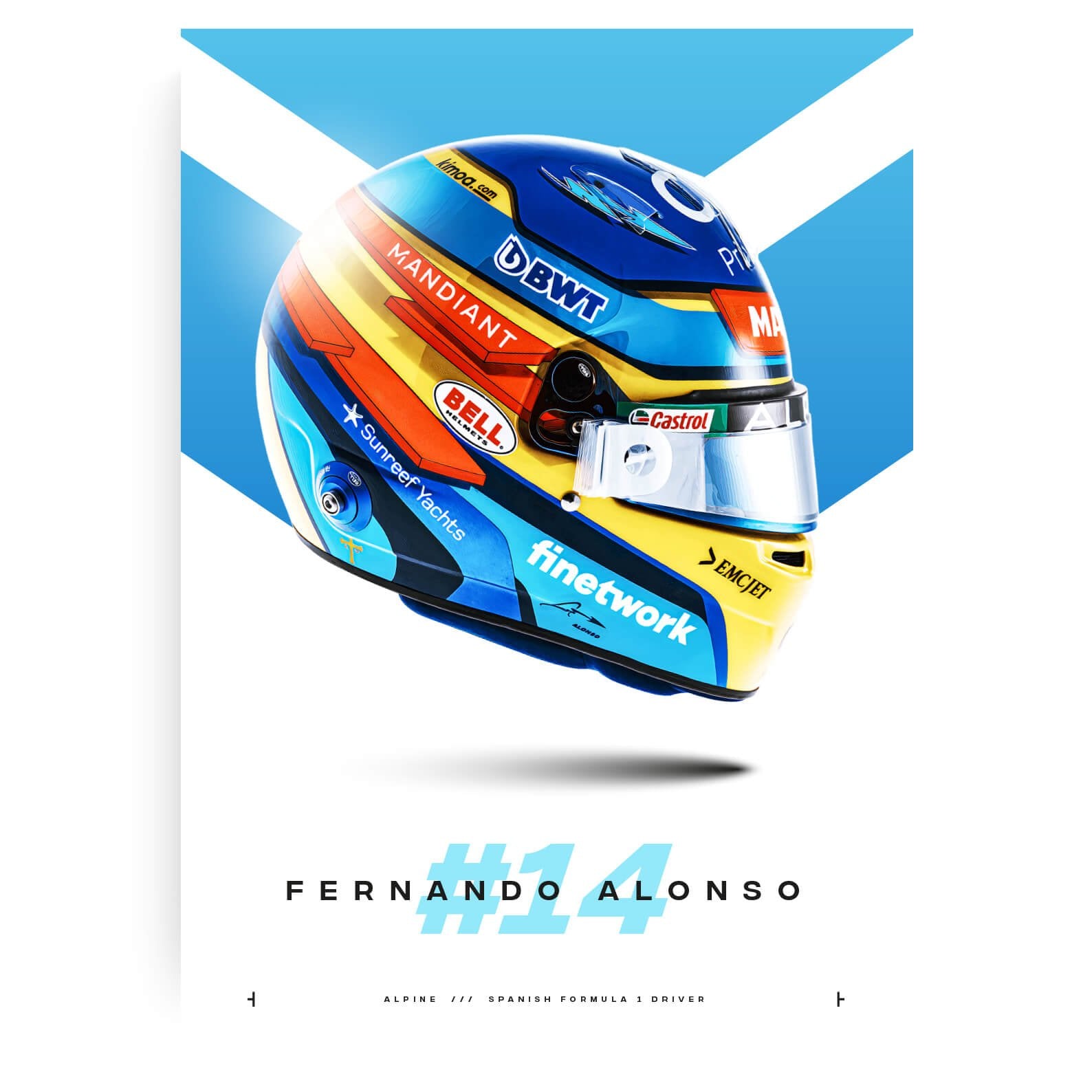 Fernando Alonso print/poster without frame