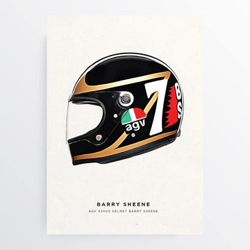 Barry Sheene Helmet Print