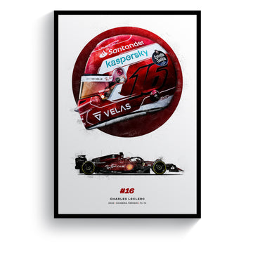 Charles Leclerc Pop Art, F1, Ferrari, Picture