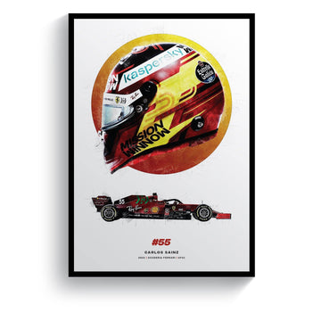 Carlos Sainz Scuderia Ferrari | 2021 Formula 1 Print