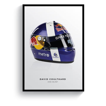 David Coulthard 2006 Formula 1 Helmet Print