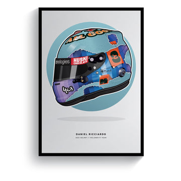 Daniel Ricciardo Formula 1 2021 Helmet Print