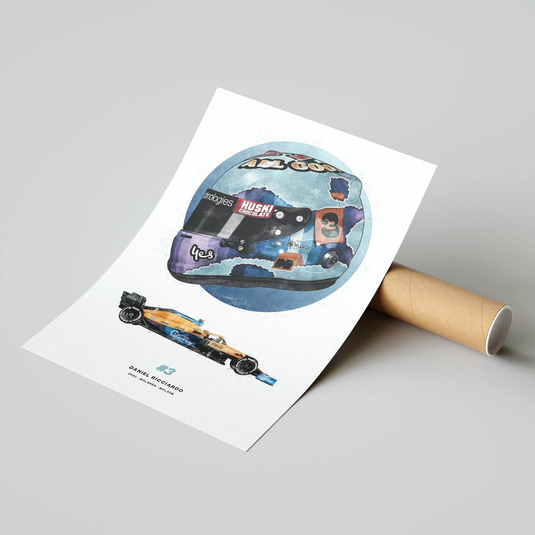 Daniel Ricciardo McLaren | 2021 Formula 1 Print