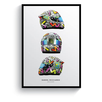 Daniel Ricciardo Formula 1 2020 Helmet Print (3 Angles)