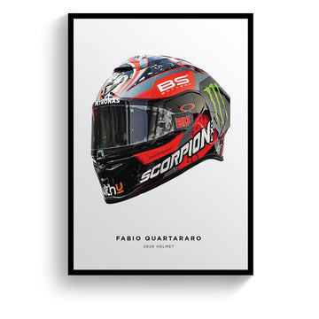 Fabio Quartararo 2020 MotoGP Helmet Print