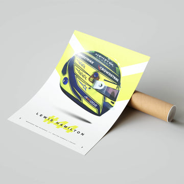 Lewis Hamilton poster with mailing tube