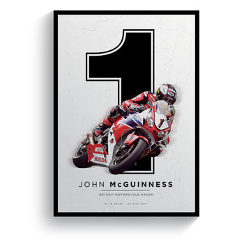 John McGuinness Isle of Man TT Rider Print