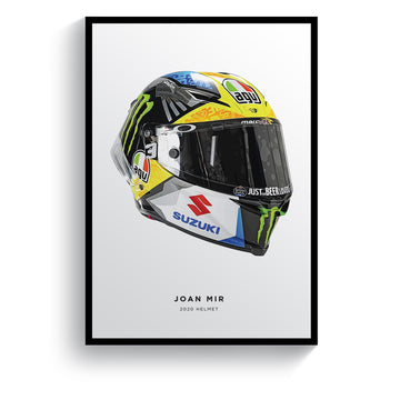 Joan Mir 2020 MotoGP Helmet Print