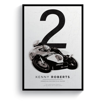 Kenny Roberts MotoGP Rider Print