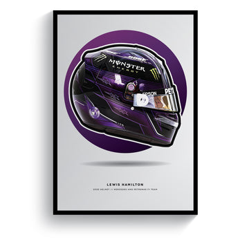 Lewis Hamilton 2020 Formula 1 Helmet Print