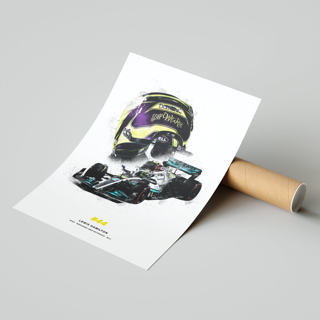 Lewis Hamilton Mercedes  | Still We Rise | 2022 Formula 1 Print