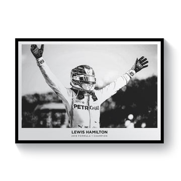 Lewis Hamilton 2019 Formula 1 Champion Print