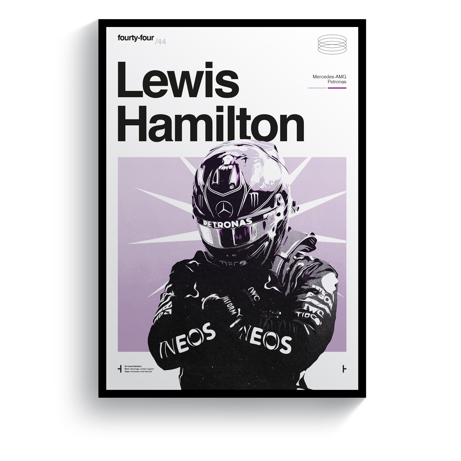 Hamilton Awala Print Lewis Hamilton, Wakanda Forever - Formula 1 Art Print