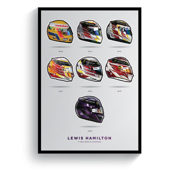 Lewis Hamilton 7 Time World Champion Formula 1 2020 Print