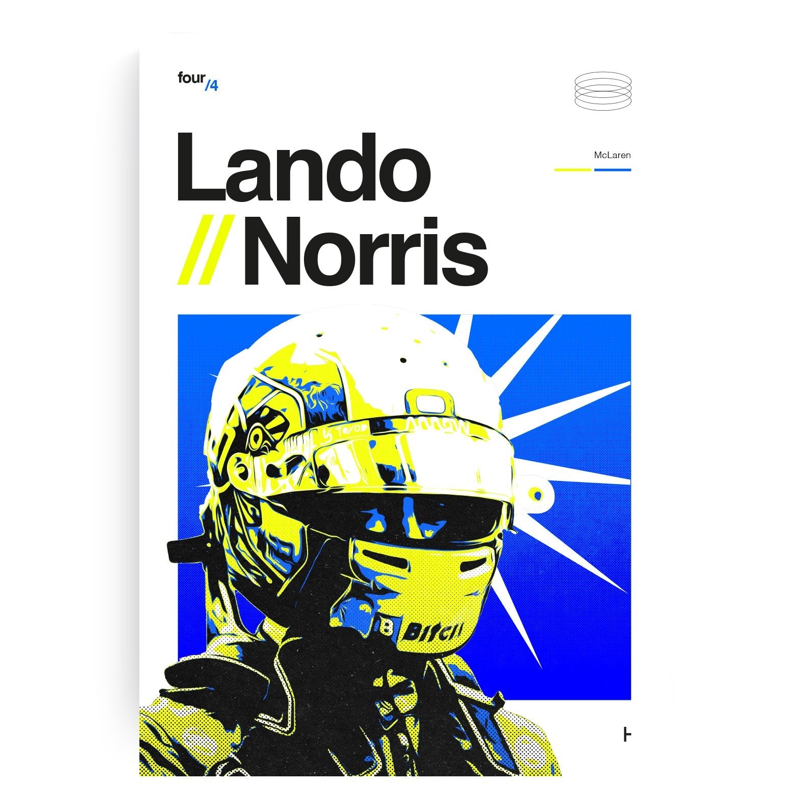 Lando Norris, Four - Formula 1 Art Print