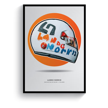 Lando Norris 2020 British GP Formula 1 Helmet Print