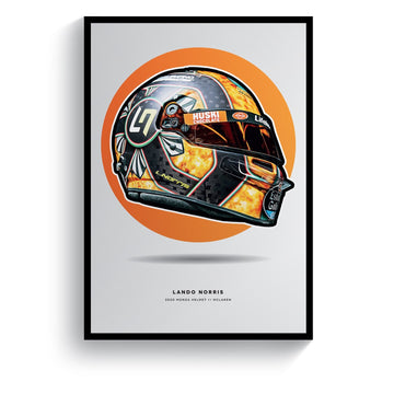 Lando Norris 2020 Monza Formula 1 Helmet Print