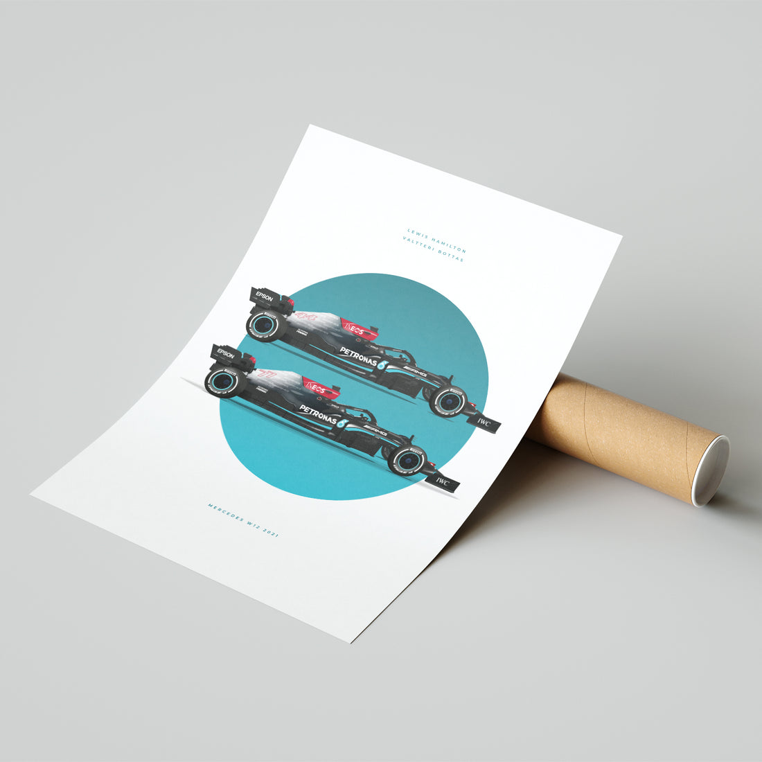 Mercedes W12 2021 Formula 1 Car Print