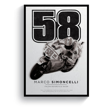 Marco Simoncelli MotoGP Rider Print