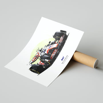 Mick Schumacher Haas VF-22 2022 Formula 1 Car Print