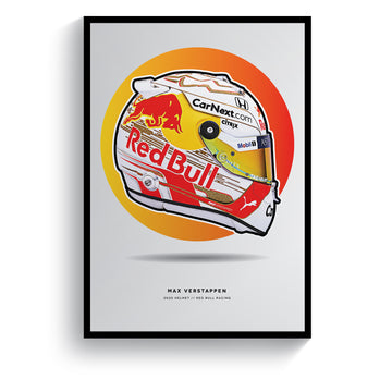 Max Verstappen 2020 Formula 1 Helmet Print