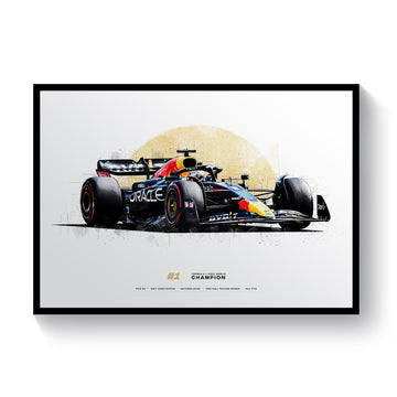 Max Verstappen Formula 1 2022 World Champion | Red Bull Racing Print