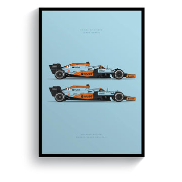 McLaren Monaco Edition MCL35M 2021 Formula 1 Car Print